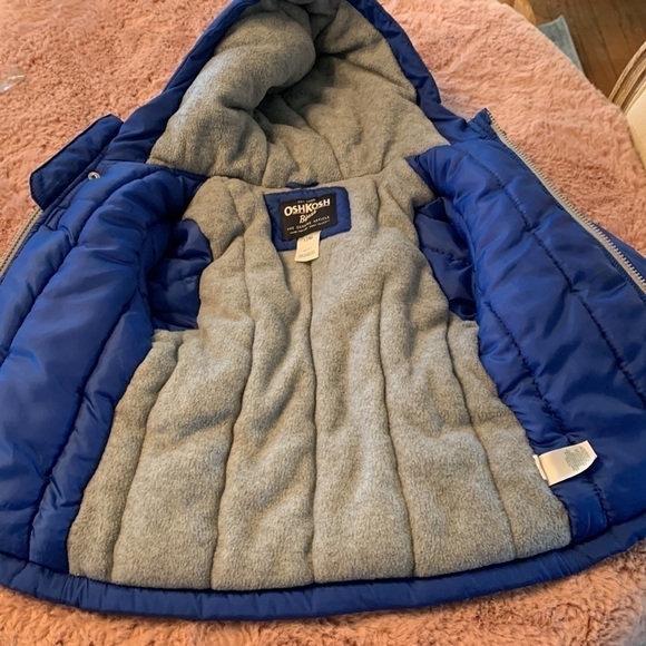 Osh Kosh Boy’s 12 Mos.. Fleece Lined Heavy Jacket in EUC - Picture 5 of 7